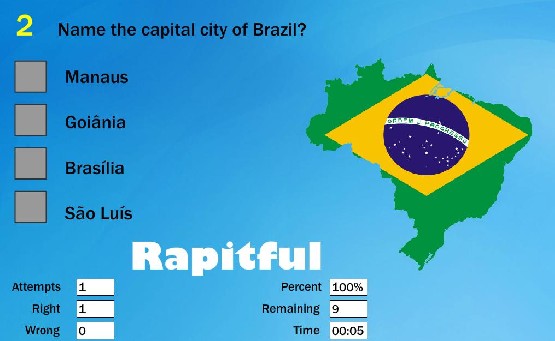 Brazílie kvíz - test, kvíz - Zeměpis